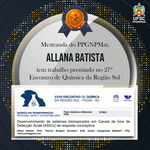 Prêmio Allana - 27o SBQSul