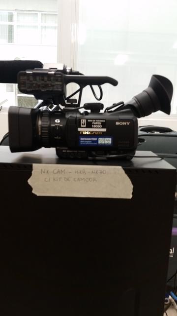 01.09.0374.04 - CEPETEC - Filmadora Prof. NXCAM - HXR - NX70 C KIT DE CAMCOR (Câmeras de vídeo - Kit de Camcorder Mini HDV profe