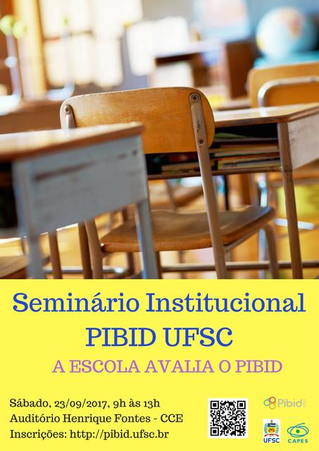 Seminário Institucional PIBID UFSC