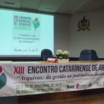 Arquivo Central no XIII Encontro Catarinense de Arquivos - 28/11/2017