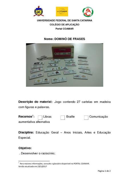 DOMINÓ DAS FRASES 23112017