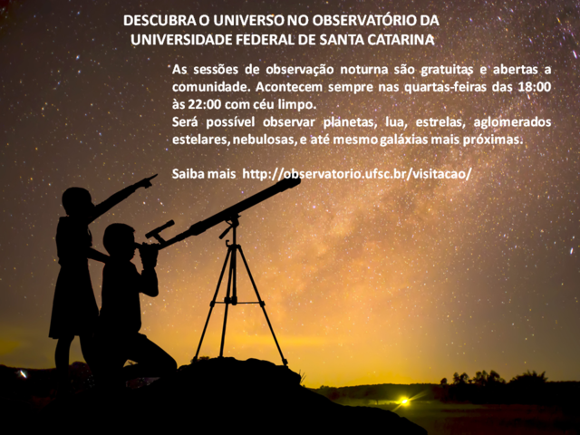 Descubra o Universo no Observatório da UFSC