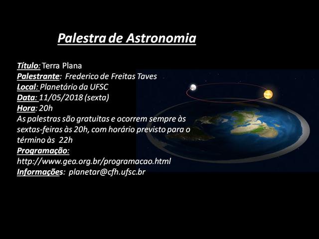 Palestra de Astronomia, 11/05/18