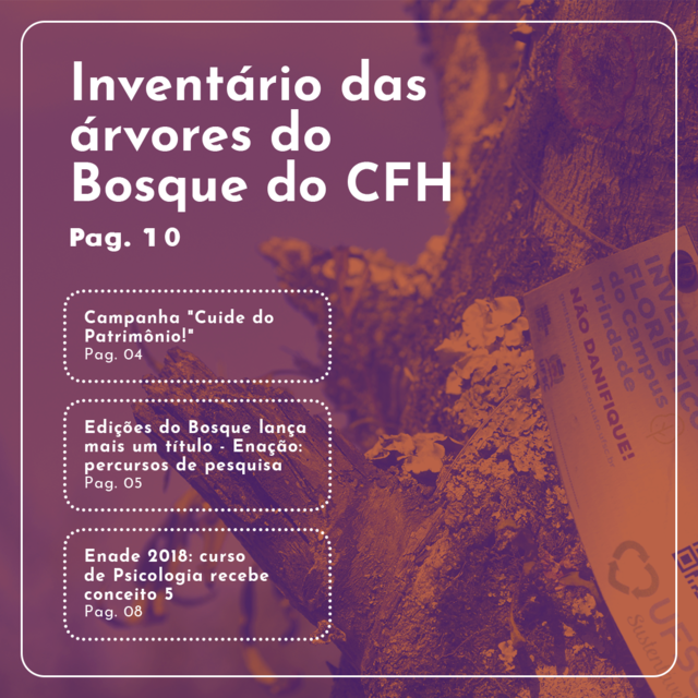 Informativo CFH | edição 9, outubro/2019 (Instagram)