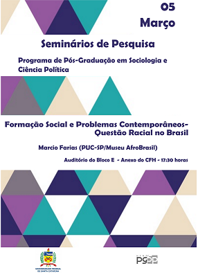 Seminários de Pesquisa - Formação Social e Problemas Contemporâneos - Questão Racial no Brasil