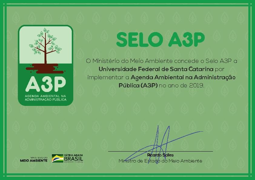 Selo A3P - Universidade Federal de Santa Catarina