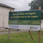 Instalação da Rede de Esgoto da Unidade da Barra da Lagoa do CCA