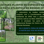 Convite para Mutirão: plantio de espécies nativas da Mata Atlântica no Bosque do CFH