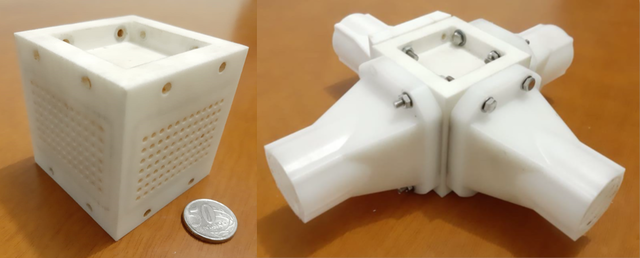 Protótipo fabricado por impressão 3D.