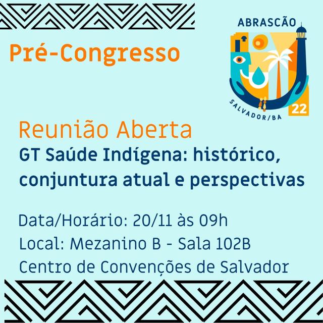 Abrascao 2022_Reunião GT Saúde Indígena