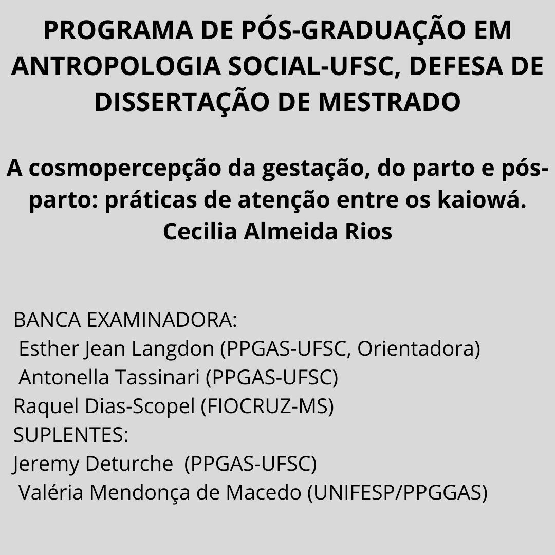 PROGRAMA DE PÓS-GRADUAÇÃO EM ANTROPOLOGIA SOCIAL