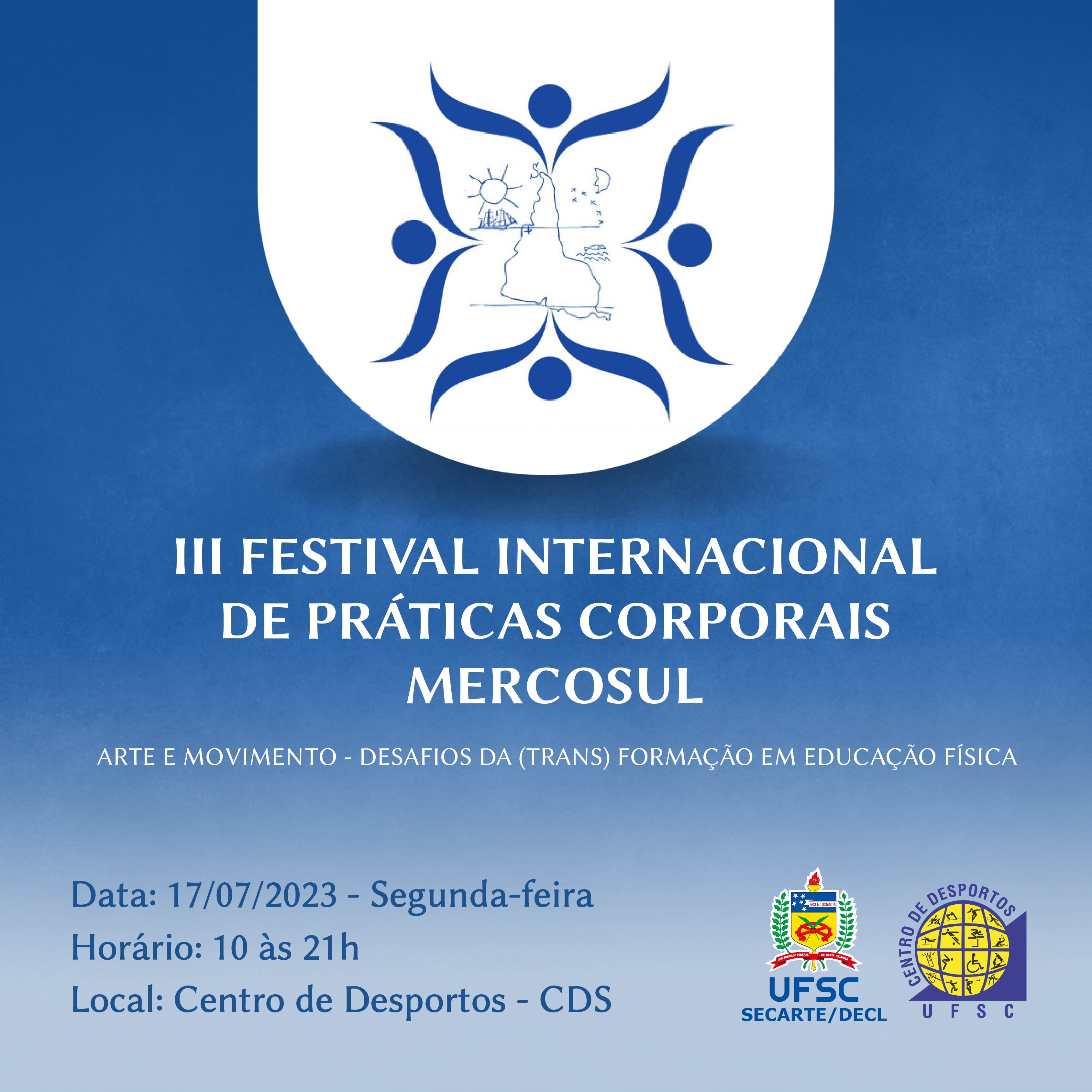 III Festival Internacional de Práticas Corporais do Mercosul @ Centro de Desportos - CDS
