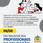 Cartão profissionais da educação