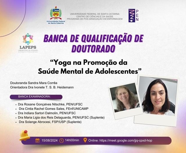 15-08 - Convite - Qualificação de Tese - Sandra Mara Corrêa