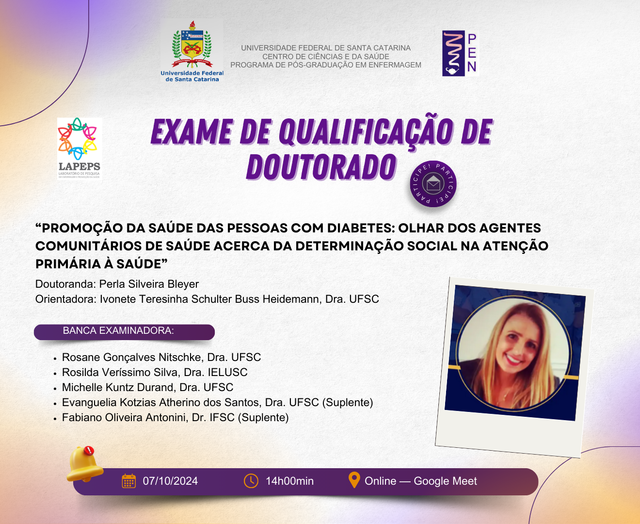 07-10 - Convite - Qualificação de Tese - Perla Silveira Bleyer