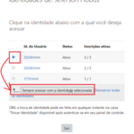 Moodle - mudar número de matrícula 2