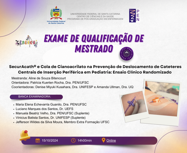 15-10 - Convite - Qualificação de Dissertação - Aline de Souza Bitencourt