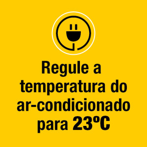 Adesivo temperatura ar condicionado