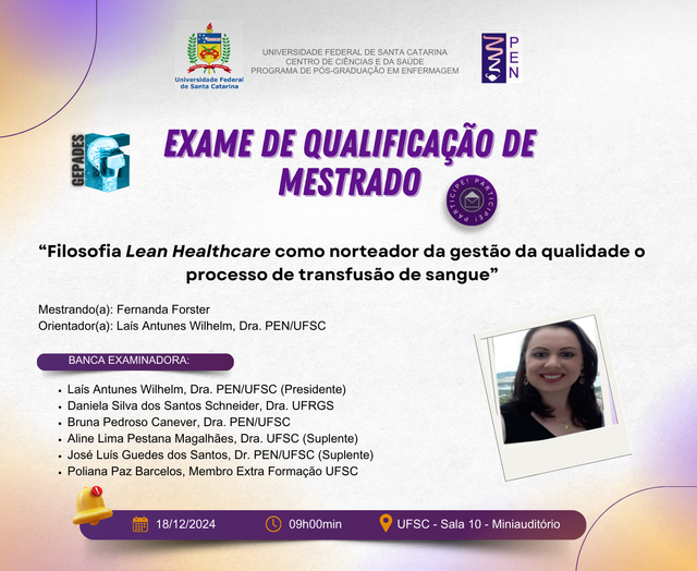 18-12 - Convite - Qualificação Dissertação - Fernanda Forster