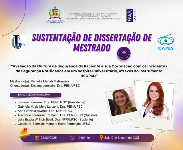 25-02 - Convite - Sustentação Dissertação - Michelle Mariah Malkiewiez