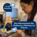 Cartão Dia internacional das mulheres e meninas na ciência