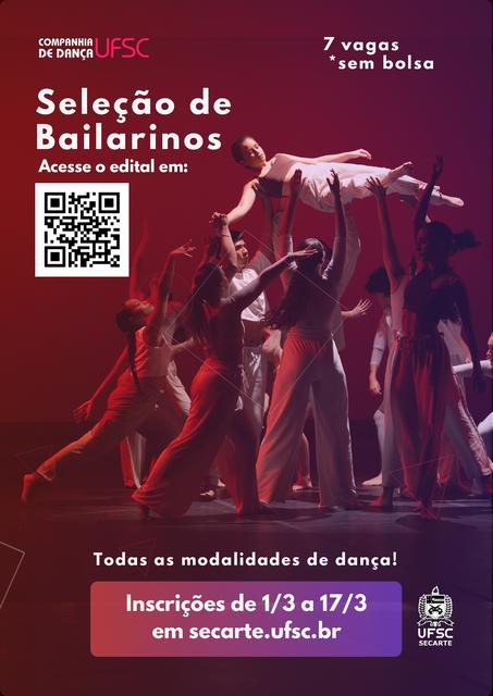 Edital | Seleção bailarinos(as) voluntários(as) - Companhia de Dança da UFSC