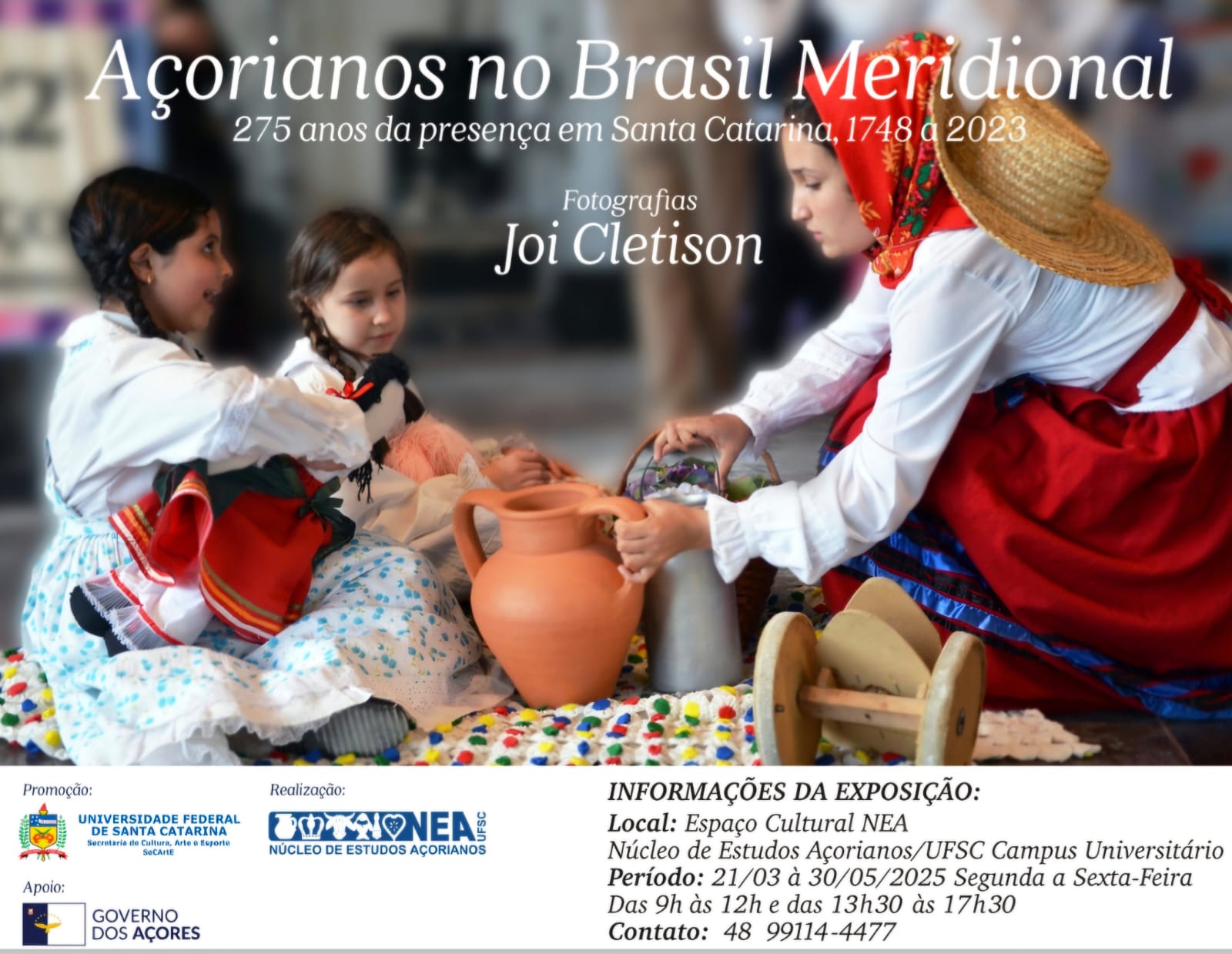 Exposição | “Açorianos no Brasil Meridional: 275 anos da presença em Santa Catarina” @ Espaço Cultural NEA