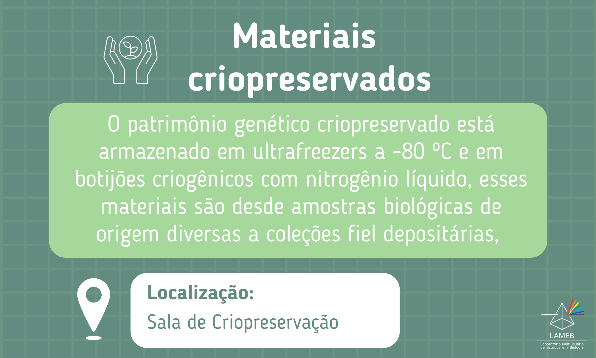 Materiais criopreservados