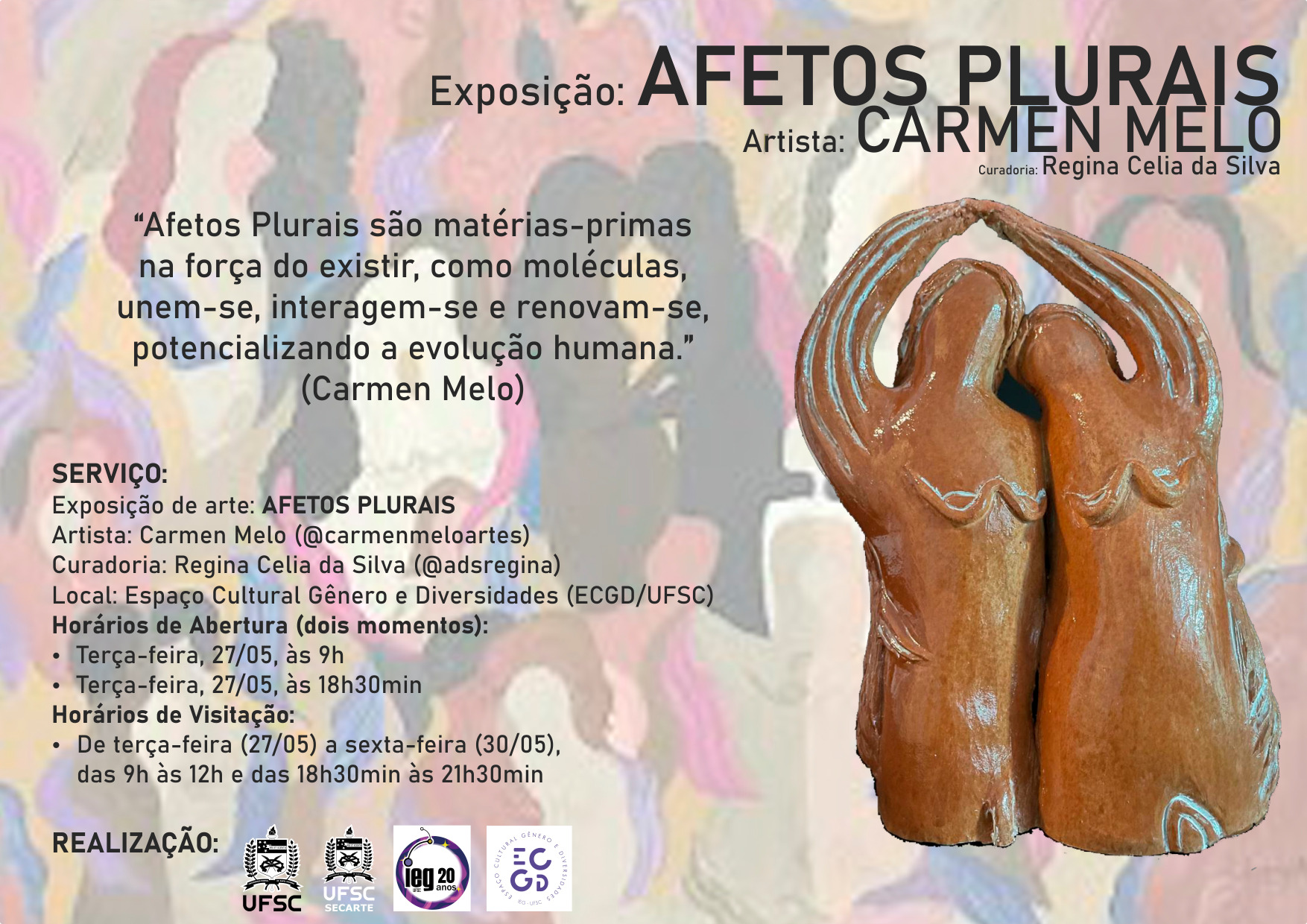 Exposição | ‘Afetos Plurais’ @ Espaço Cultural Gênero e Diversidades - ECGD | UFSC