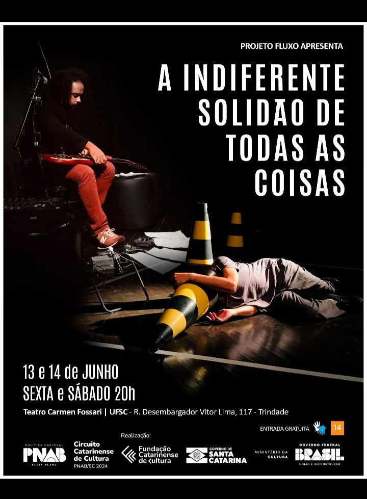 Espetáculo teatral 'A Indiferente Solidão de Todas as Coisas' @ Teatro Carmen Fossari