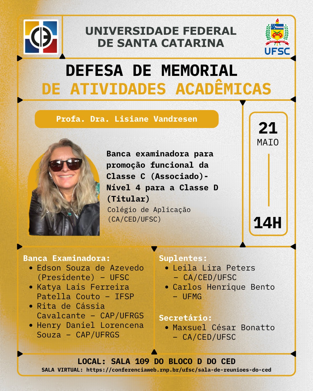 Memorial de Atividades Acadêmicas - Profa. Lisiane Vandresen