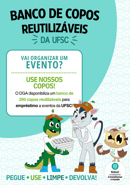 Cartaz Banco de Copos UFSC
